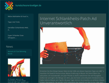 Tablet Screenshot of kunstscheune-boettger.de
